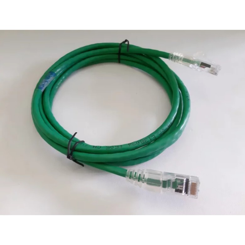 Patchcord Lan Cat 5E 7 Feet Kabel Lan Cat 5e FTP UTP 2 Meter Warna HIJAU AMP COMMSCOPE