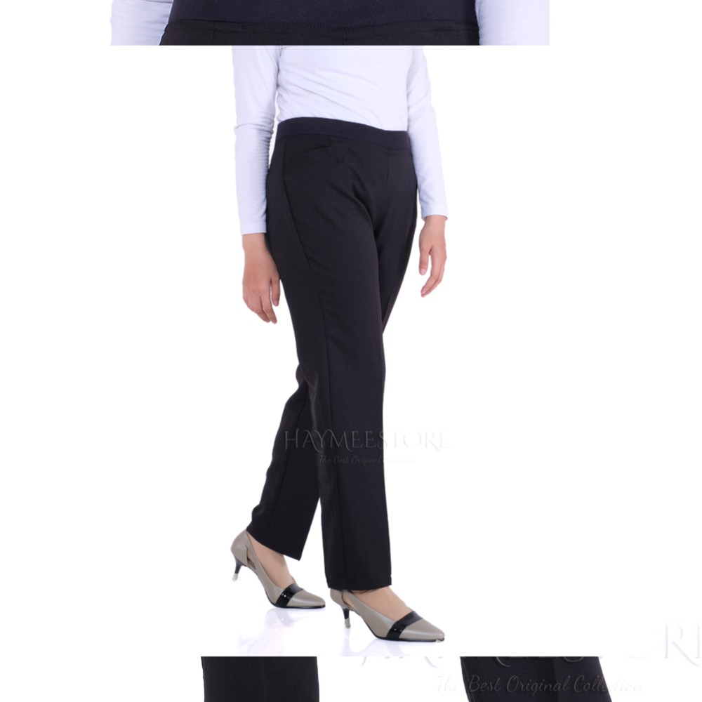 HaymeeStore Celana Kantor Wanita Pinggang Karet Celana HaymeeStore Celana Kantor Wanita Pinggang Karet Celana