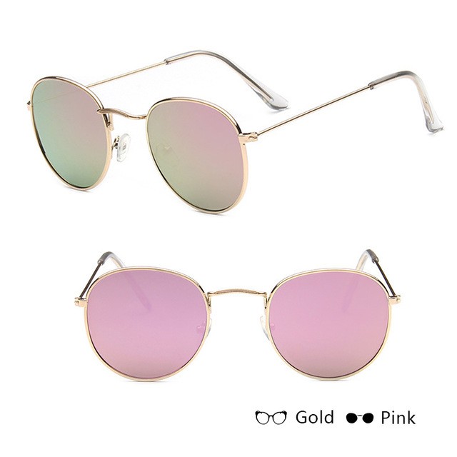 (YUZHU) Bayar di Tempat Korean Design Retro Small Kacamata Wanita/Pria Women Sunglasses