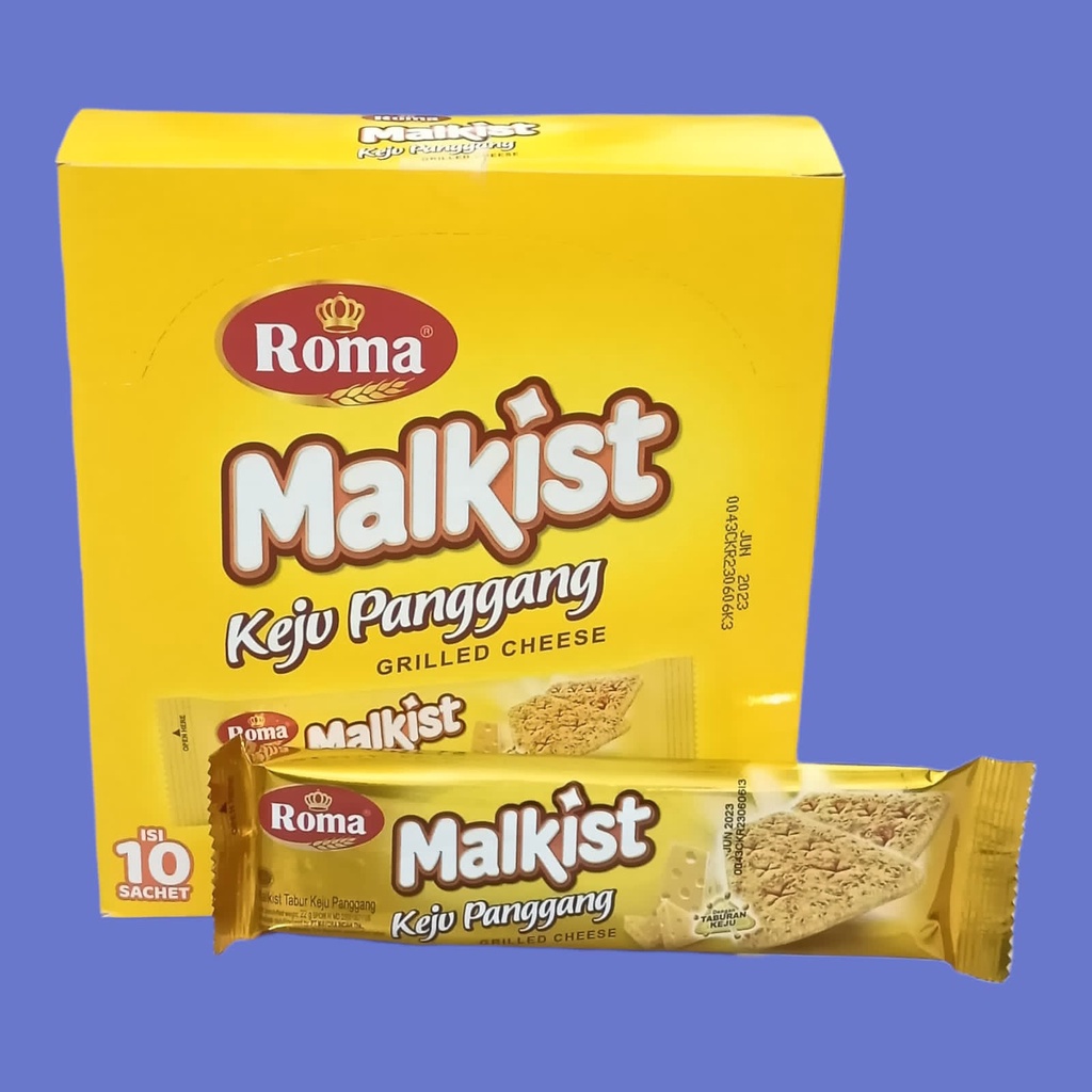 

Roma Malkist Keju PAnggang Biscuit 220gr [10 sachet/box]