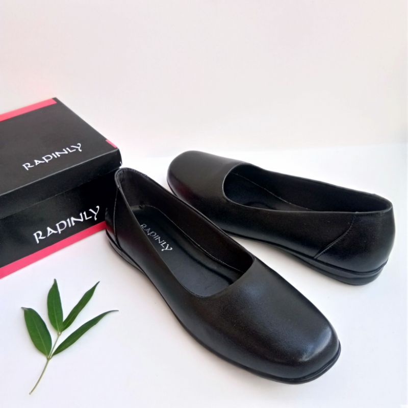 Sepatu Flat shoes Wanita Kulit Asli