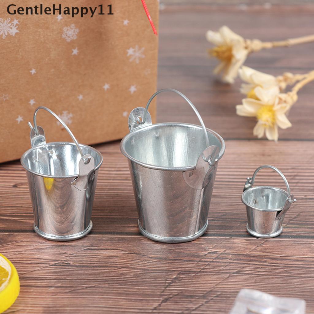 Gentlehappy 1Pc Miniatur Ember Metal Aksesoris Dapur Rumah Boneka 1: 12 1 / 6