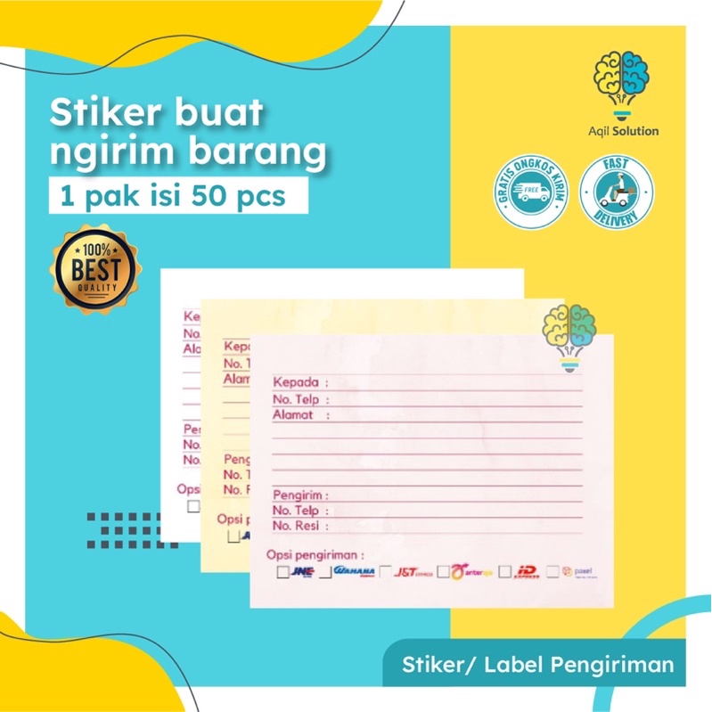 

(50pcs) Stiker Pengiriman Olshop Ready stok dan custom