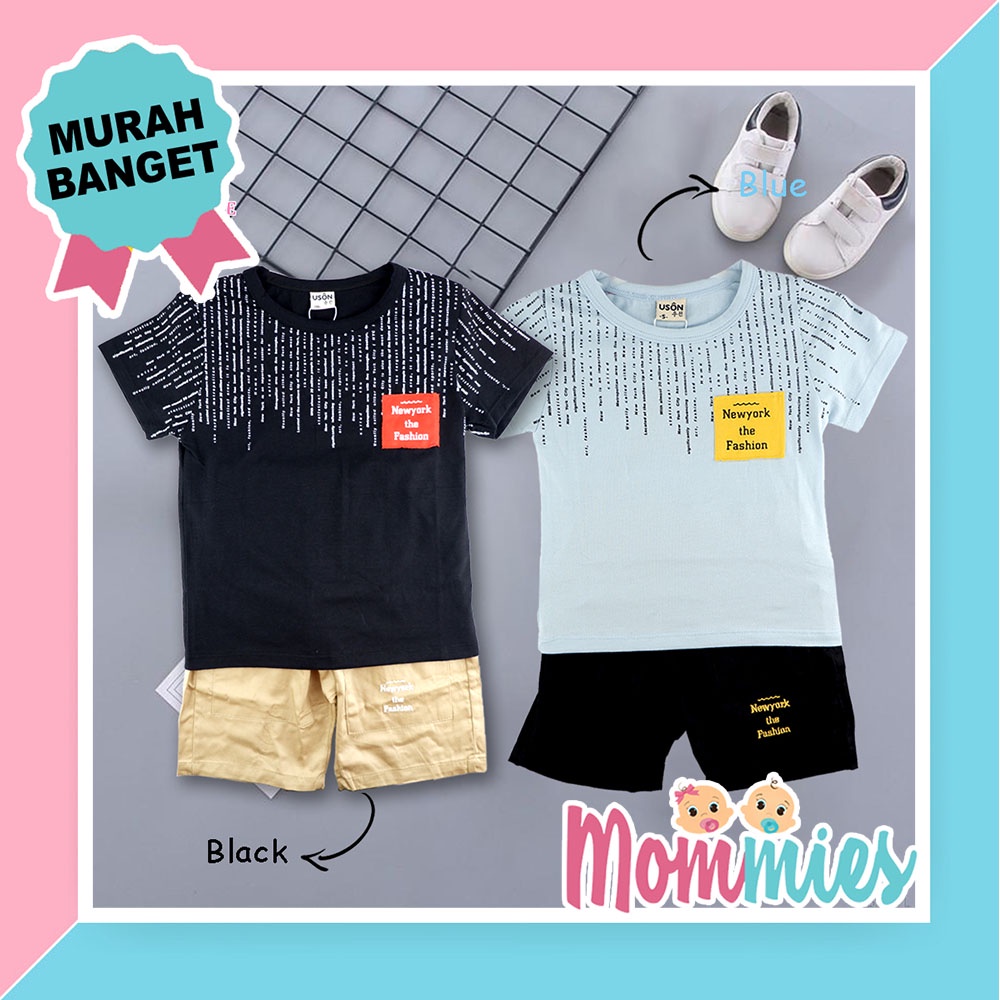 Baju Setelan USON Anak Cowok Tangan Pendek 1S3433BC