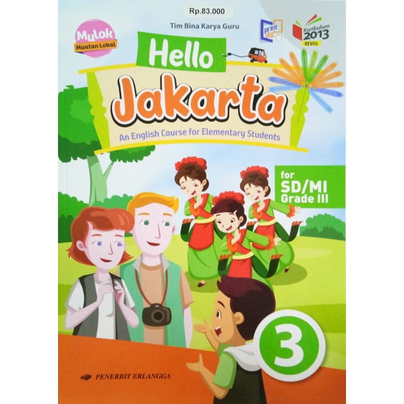 Buku Pelajaran Sd Mi Hello Jakarta English Course Kelas 3 K2013 New Shopee Indonesia