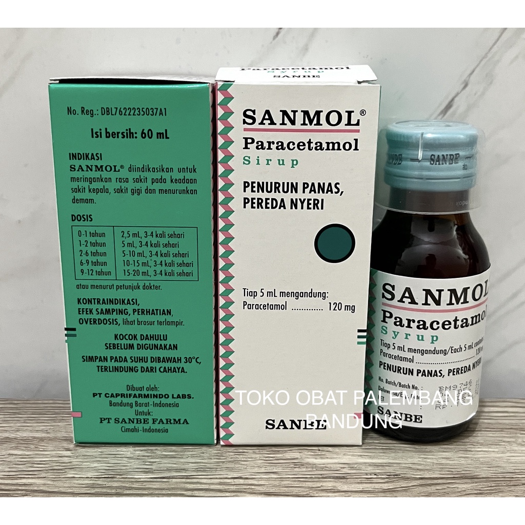 Jual Sanmol Sirup 60ml Sanmol Syrup Paracetamol Analgesic Antipyretic