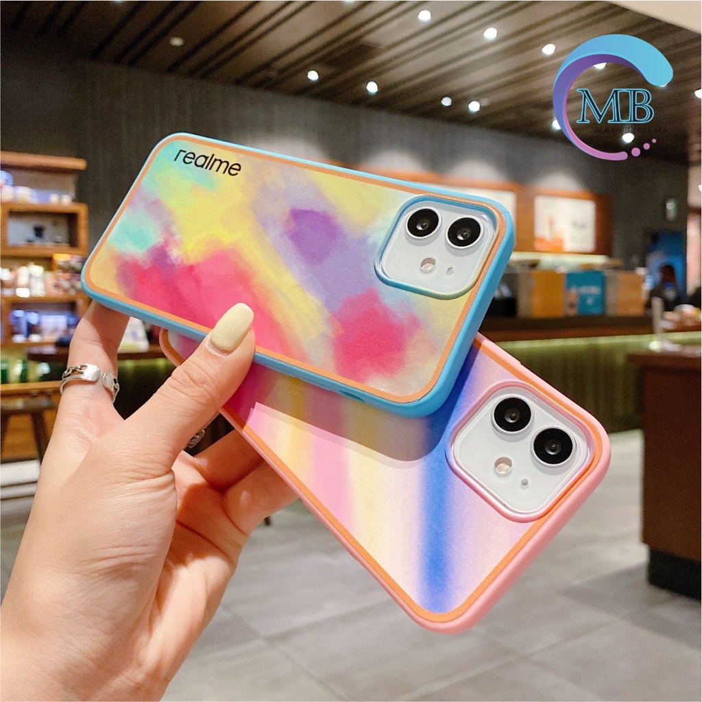 SS044 SOFTCASE RAINBOW REALME C2 2 PRO A1k 5 5i C3 5S 6 C11 C12 C25 narzo 30A C15 C17 7i MB2245