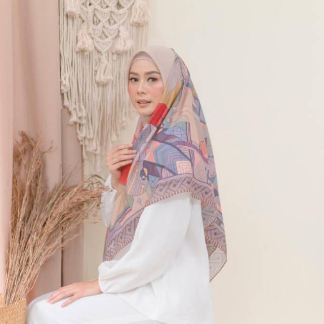 Kinaya Afra - hijab voal printed scarf by kinaya.id