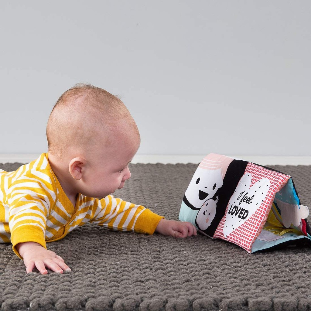 Taf Toys My Feelings Crinkle Toy TafToys Rattle Toys Mainan Gigitan Suara Anak Bayi Motorik Baby Kid Buku Sensory-6