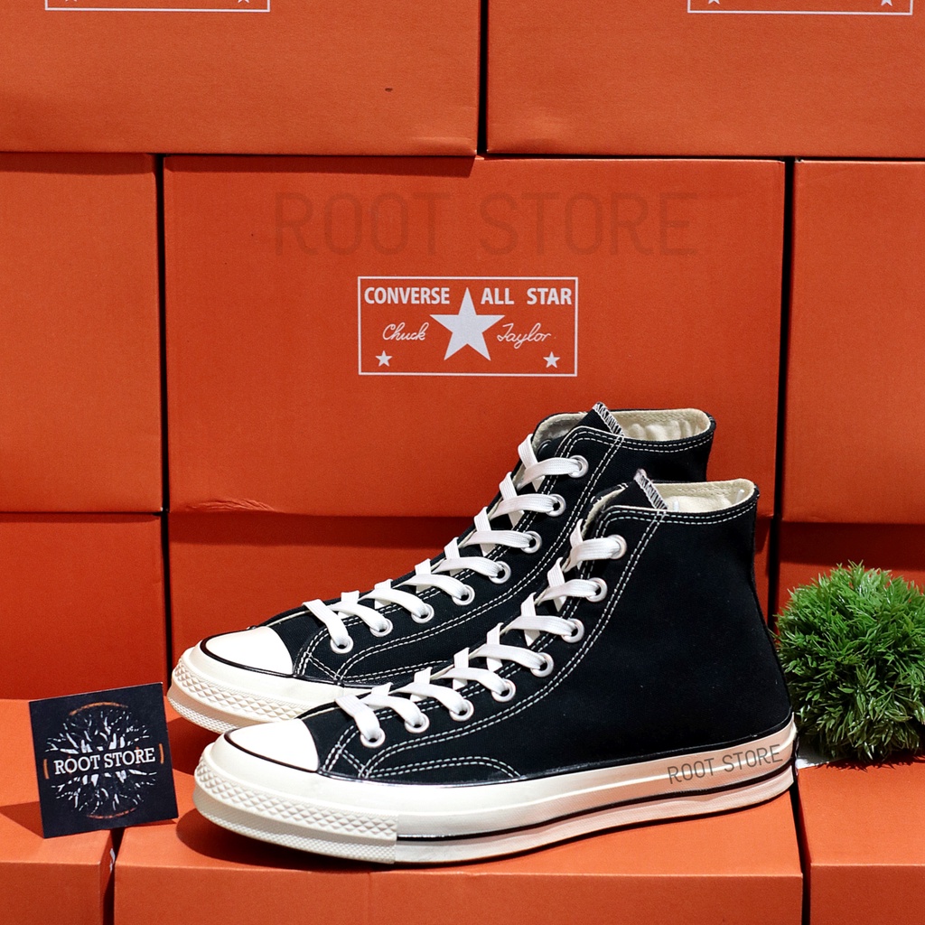 100% BNIB Sepatu Converse 70s Hi Black White