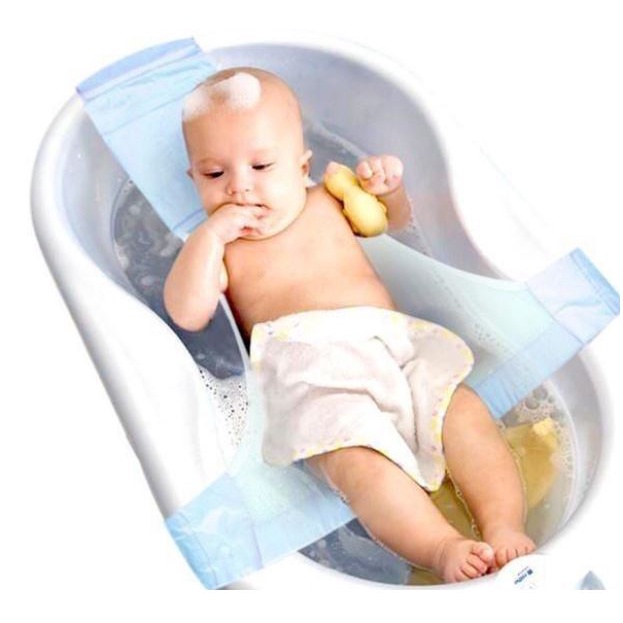 (NCS) Baby Bath Helper Alat bantu memandikan bayi Jaring Mandi Alas Duduk Bak Anti Slip Perlengkapan Mandi