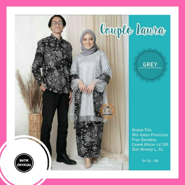 Maura Couple - Sania Ruffle Batik Couple ori Ndoro jowi DNT Garansi Termurah Shopee - COUPLE LAURA