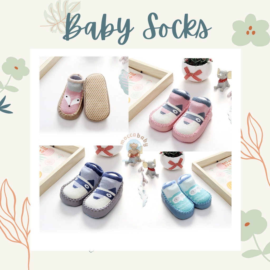 MBSS SEPATU PREWALKER ANTI SLIP BAYI KARAKTER ANIMAL CUTE / SEPATU KAOS KAKI KOREA FASHIONABLE / monster inc