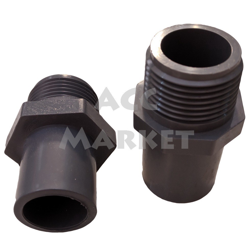 Sock Drat Luar Polos Pipa PVC 1/2 3/4 1 1-1/4 1-1/2 Inch Faucet Socket