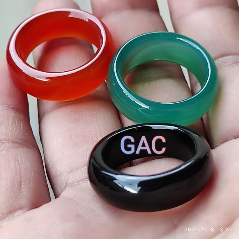 JADE RING NATURAL MEWAH CINCIN GIOK PRIA WANITA KESEHATAN