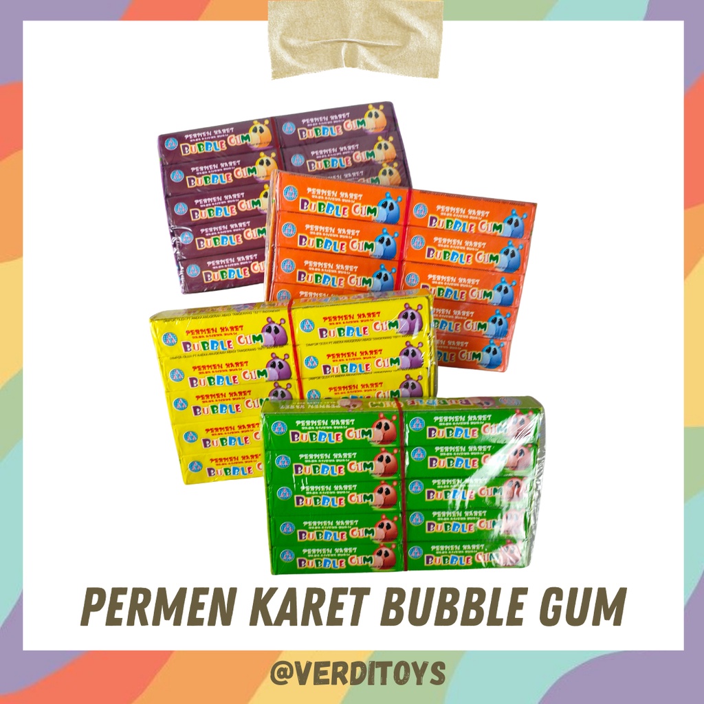 

[COD] AAA Permen Karet Bubble Gum Pak isi 20 pcs