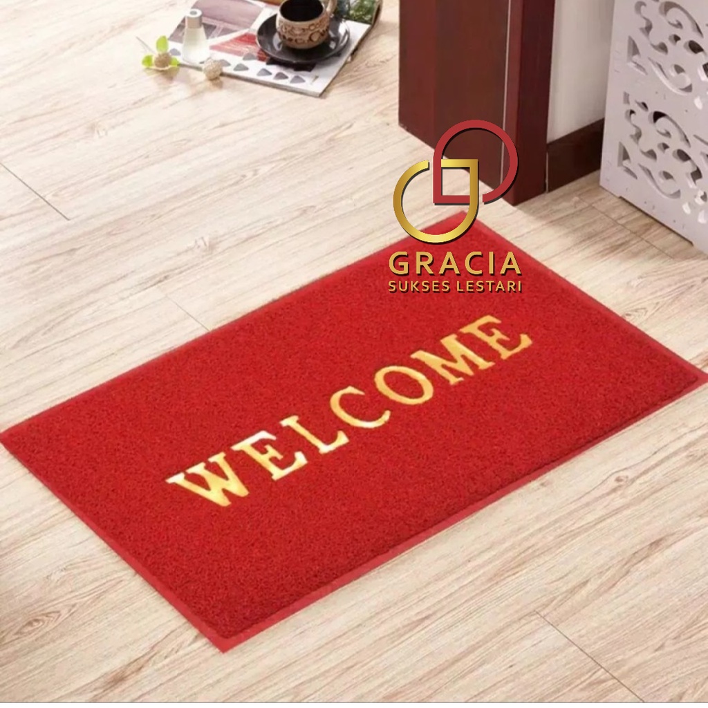 KESET KARPET PVC MIE BIHUN WELCOME - MODERN NEAT