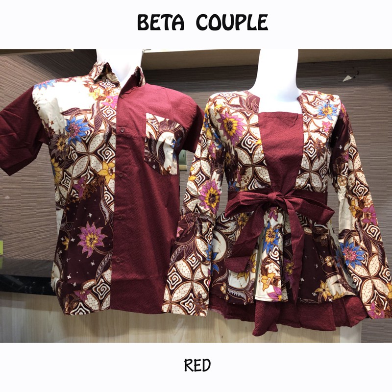 BETA COUPLE  Baju  Batik  Couple  Shopee  Indonesia