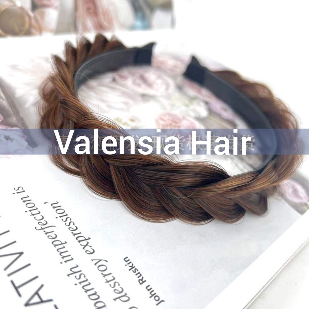 hairclip bando rambut kepang murah