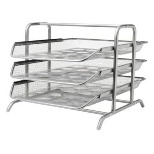 HOT SALE Tempat kertas/rak kertas/tempat surat/IKEA DOKUMEN/letter tray - silver Terjamin