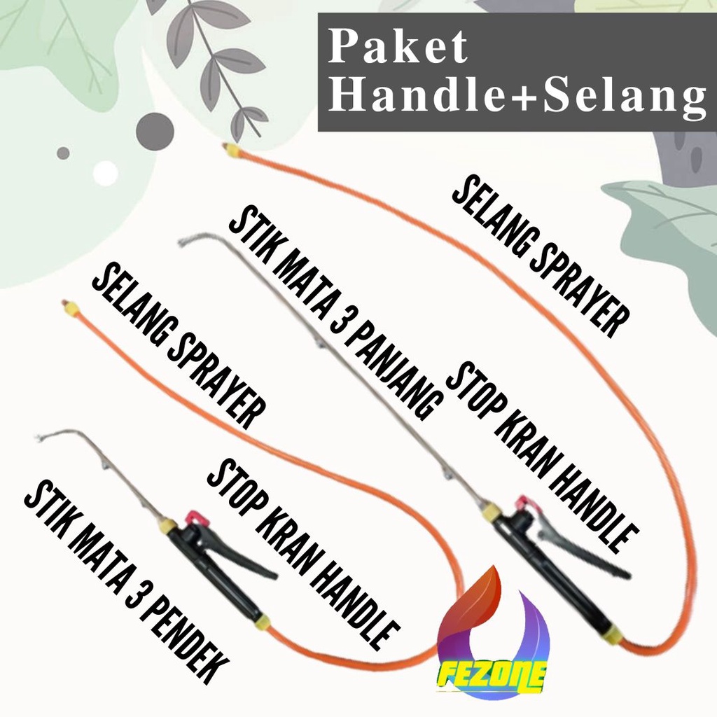 Stik Sprayer Elektrik Semprotan Hama Taman PAKET STIK SELANG HANDLE SPRAYER FEZONE