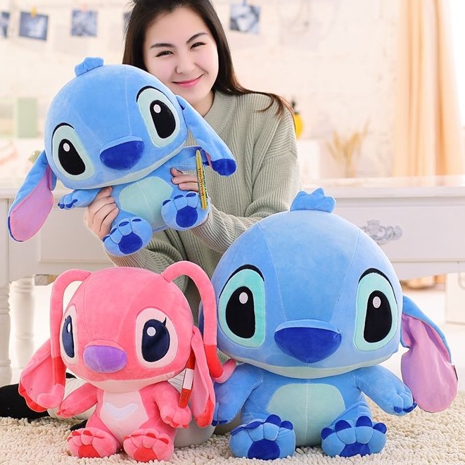 Mainan Boneka Stuffed Plush Kartun Disney Lilo & Stitch Import Terbaru Super Lembut Terjangkau/bonek
