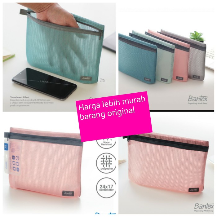 

Cantik Zipper Storage Pouch Bantex Berkualitas Original 8107 Diskon