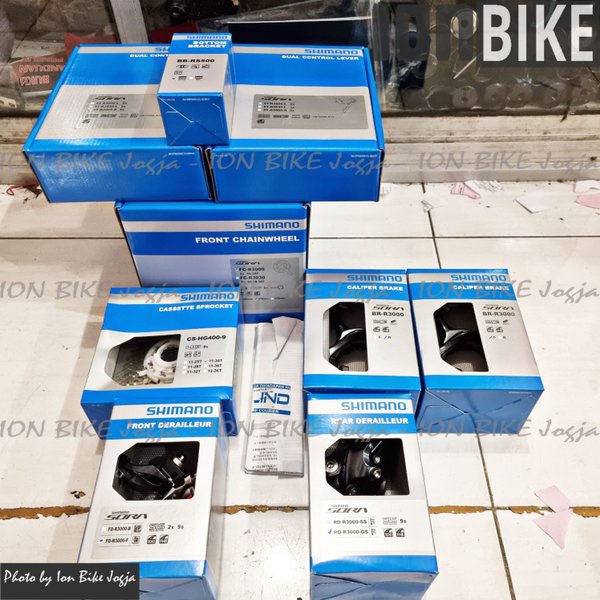 Groupset Shimano Sora R3000 2 x 9 Speed R 3000 Group Set Roadbike - Groupset Sepeda Balap Road Bike 