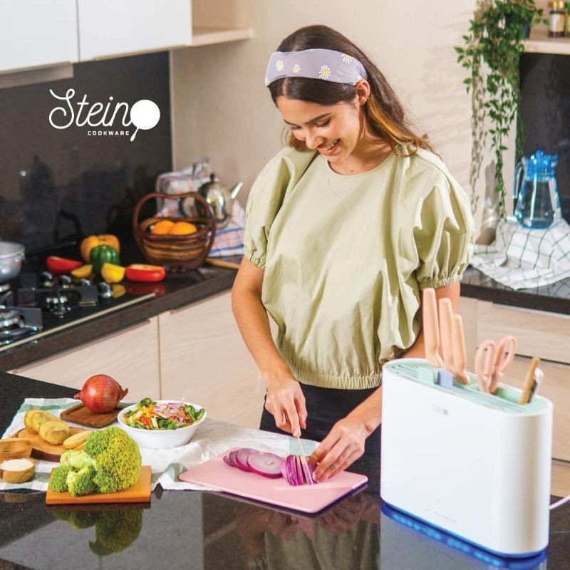 (GRATIS Lap) Stein Steincookware Smart Holder Sterilizer Stein And Dryer + 3 Talenan UV - ORIGINAL