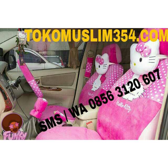 Jual Sarung Jok Mobil Hello Kitty Pink 24 In 1 3 Baris Jok Ini Model Universal Utk Semua Jenis 0154