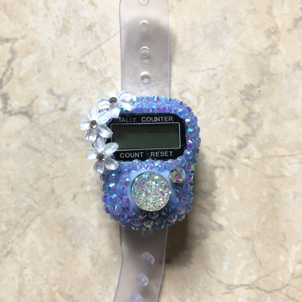 Tasbih Blink Premium Tasbih Digital Hias Manik Henna Tasbih Digital LCD &amp; Tasbeh LED ALARM Tasbih Mutiara Counter Zikir Ibadah Muslim