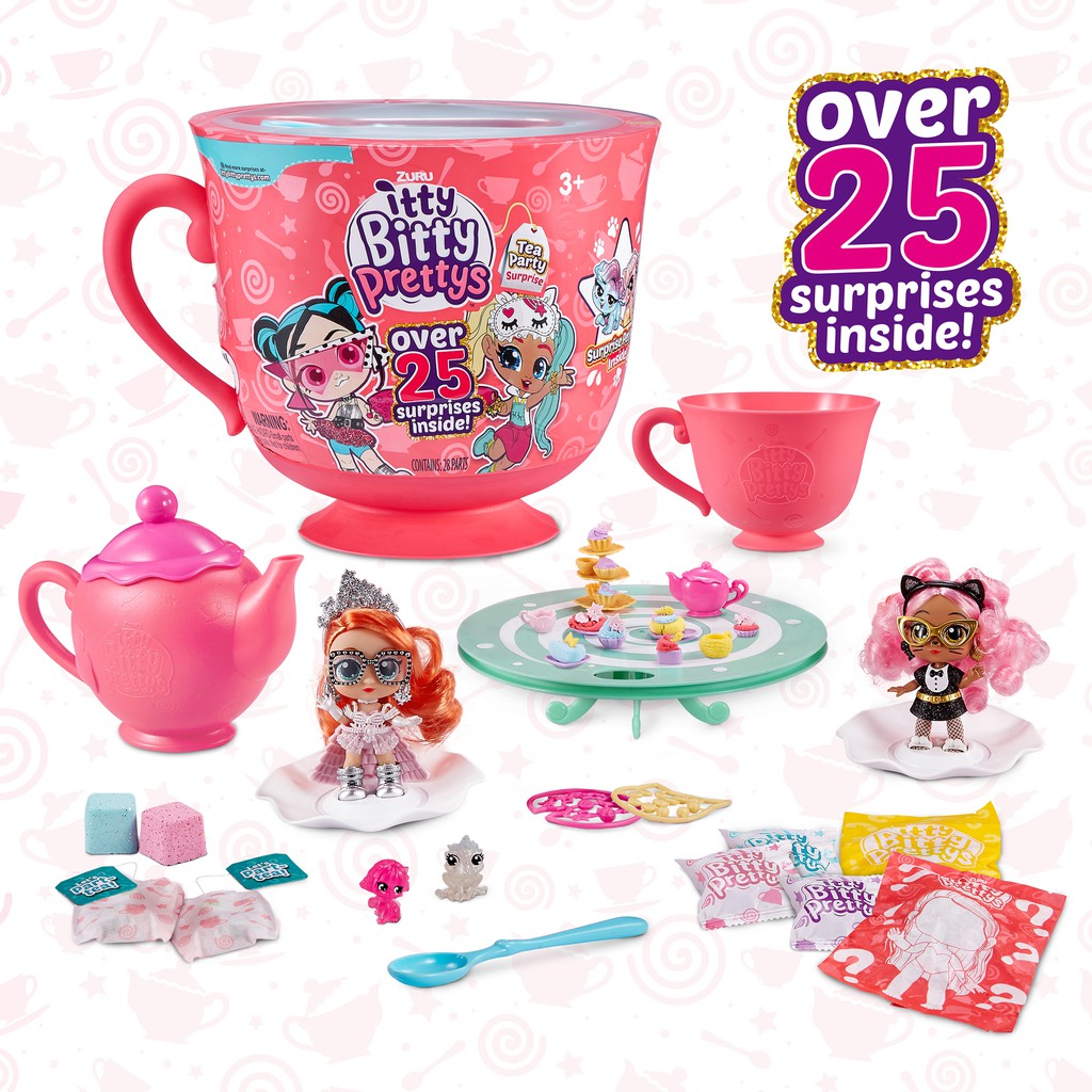 Zuru Itty Bitty Prettys Pretty's Big Tea Cup 25 Surprises Inside - ORI