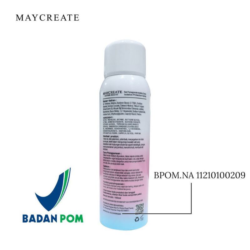 TERLARIS!!! Pemutih Kulit Pemanen Instan Spray Whitening Maycreate Miosturizing Memutihkan Dan Mencerahkan Kulit Lotion Pemutih Badan