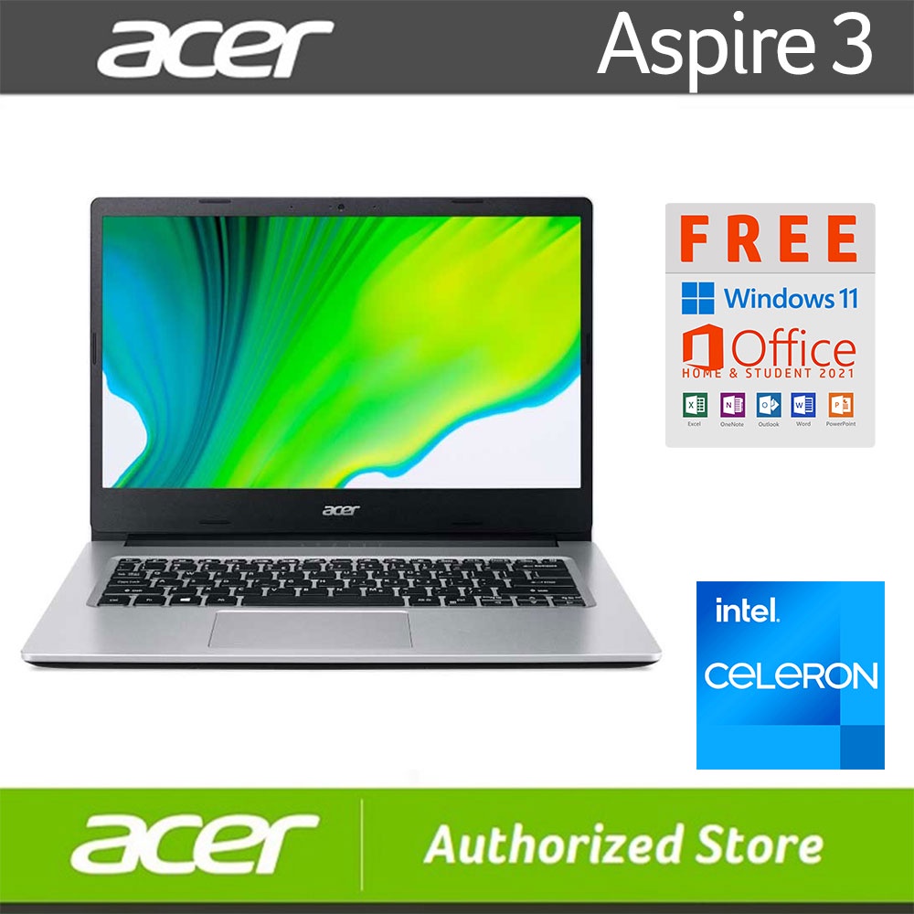 Acer Aspire 3 A314-35-C03Y Celeron N5100-4 GB-1TB HDD-Win 11+OHS