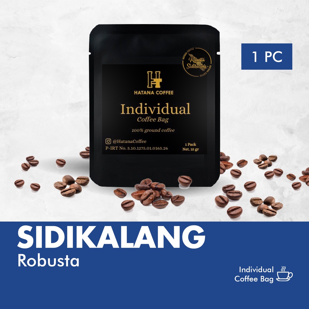 

Kopi Celup Robusta Sidikalang 1 Pack @ 15 Gram | Hatana Coffee