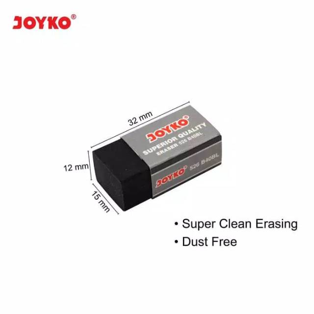 

Joyko Eraser Penghapus pensil Hitam 526 B40BL