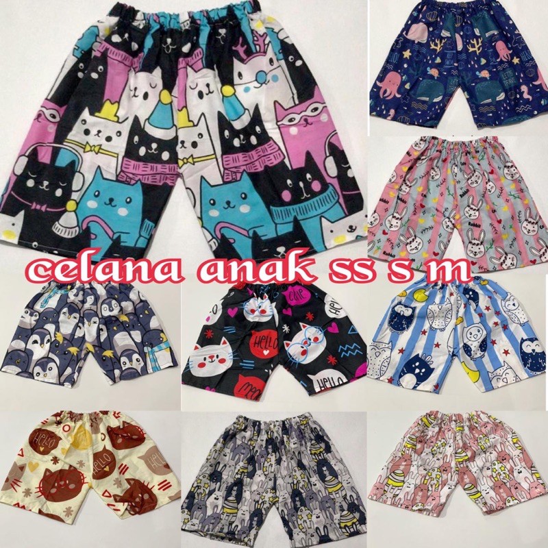 Celana pendek anak santai harian