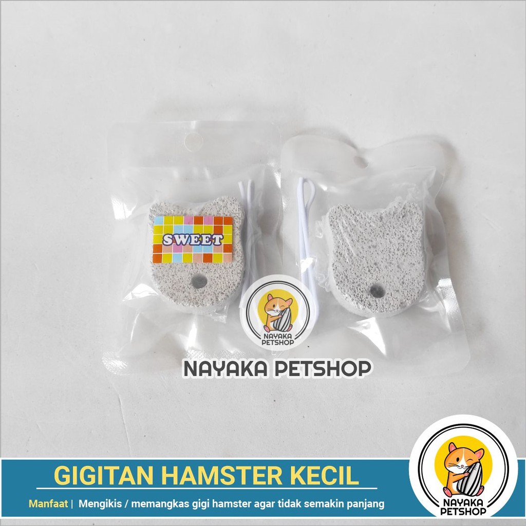 Gigitan Hamster Kecil Gnawing Stone Batu Mineral Asah Gigi Hamster Dental Care