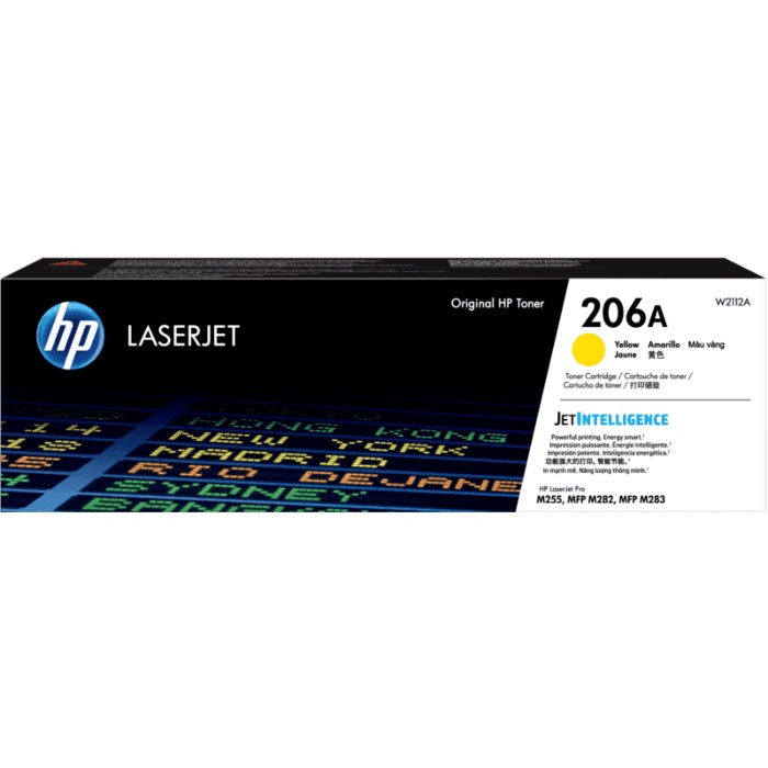 Toner HP 206A Yellow Original LaserJet Cartridge 206 A- W2112A