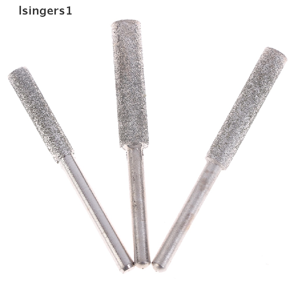 (lsingers1) 5 Pcs Alat Pengasah Gergaji Mesin Bentuk Silinder Lapis Berlian