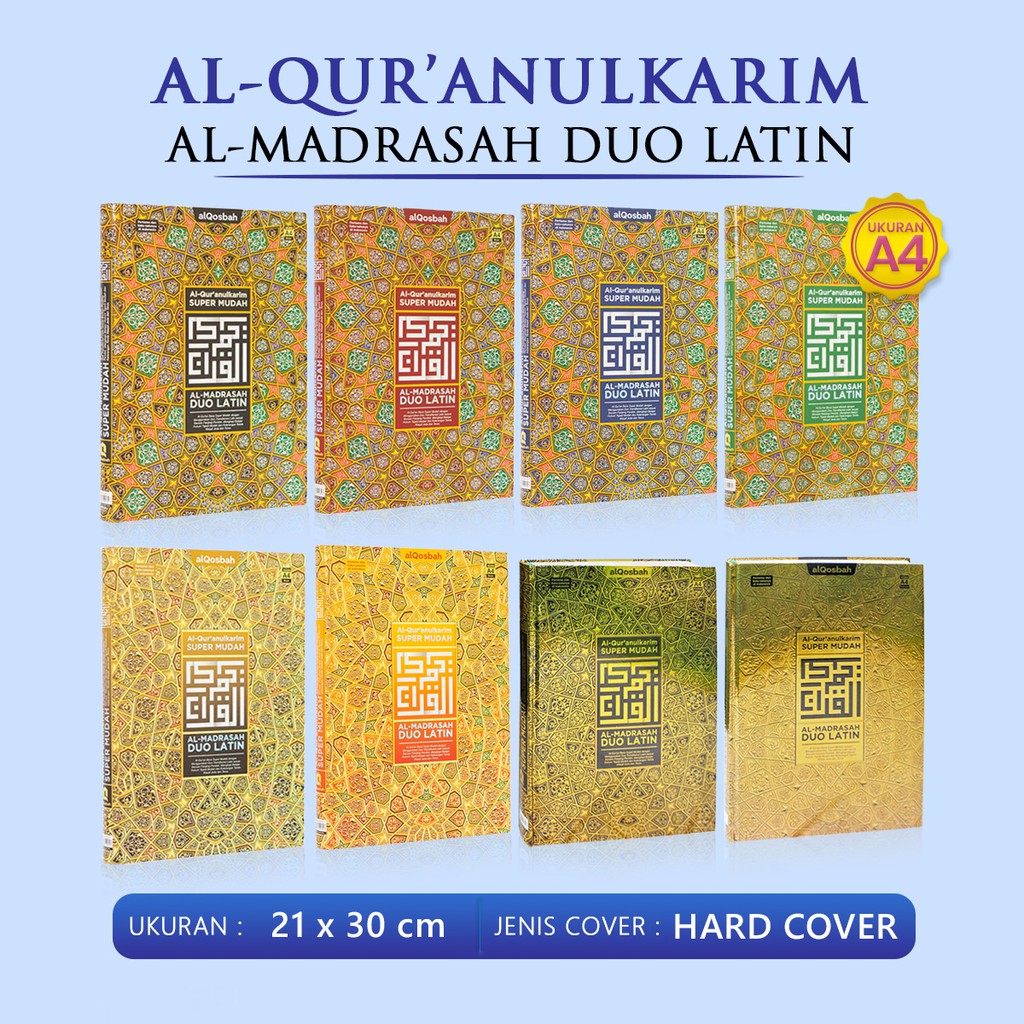 Jual Al Quran Al Madrasah Duo Latin A4 Terjemahan Quran Hafalan Perkata ...