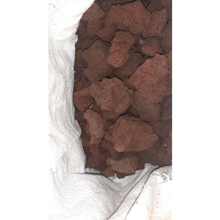 batu lava rock merah batu aquascape 500gram