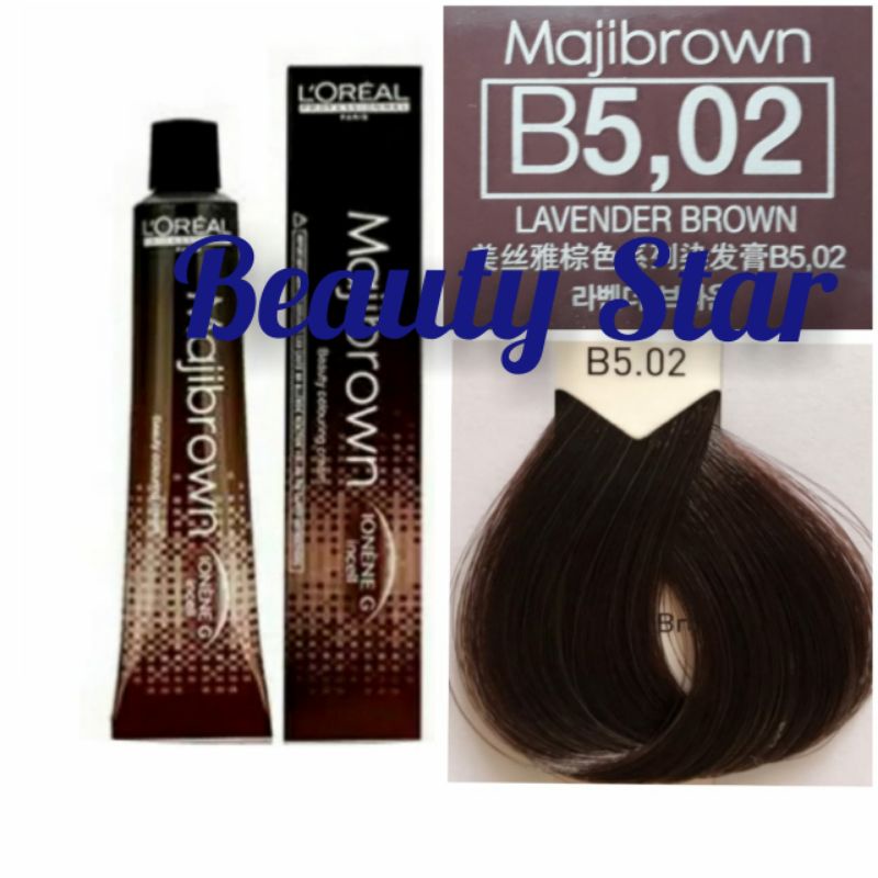 LOREAL MAJIBROWN NO. B5.02 LAVENDER BROWN