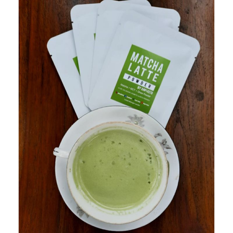 

Matcha Latte Powder by Kopi Keto | Low Carb | Ketofy | DEBM | Diabetic Friendly