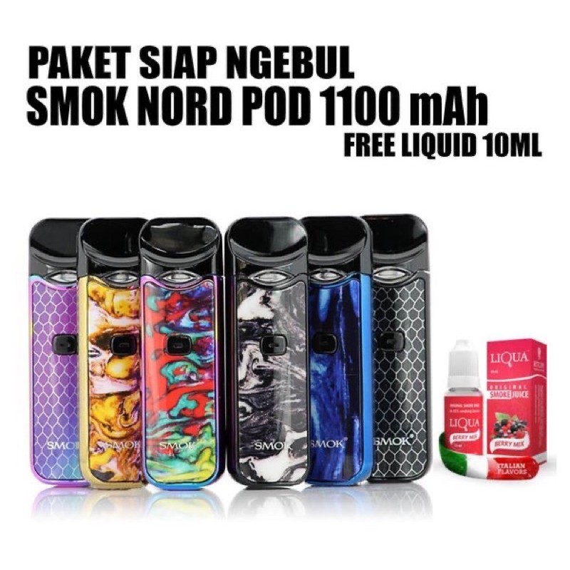 Paket Siap Ngebul Smok Nord Pod - Paket ngebul Pod Nord Kit