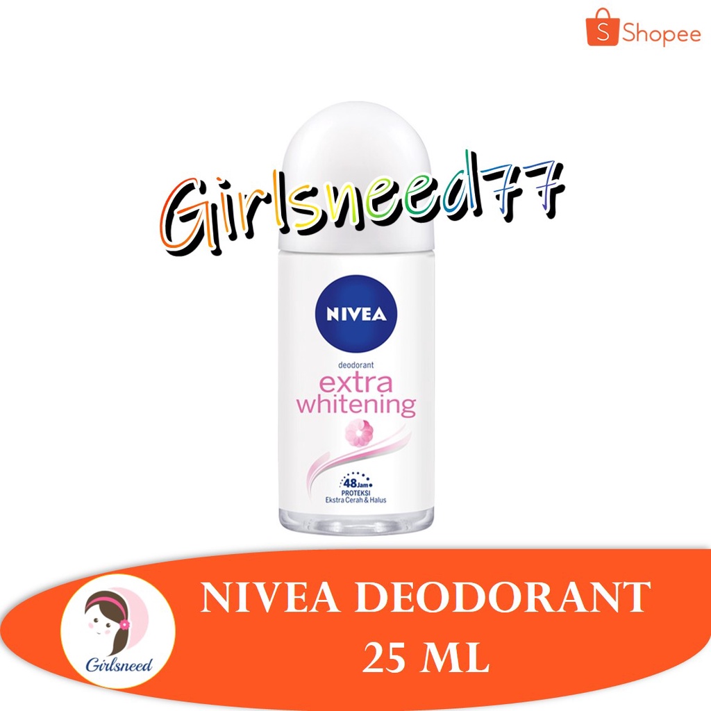 NIVEA Deodorant Extra Whitening 25 ml GIRLSNEED77