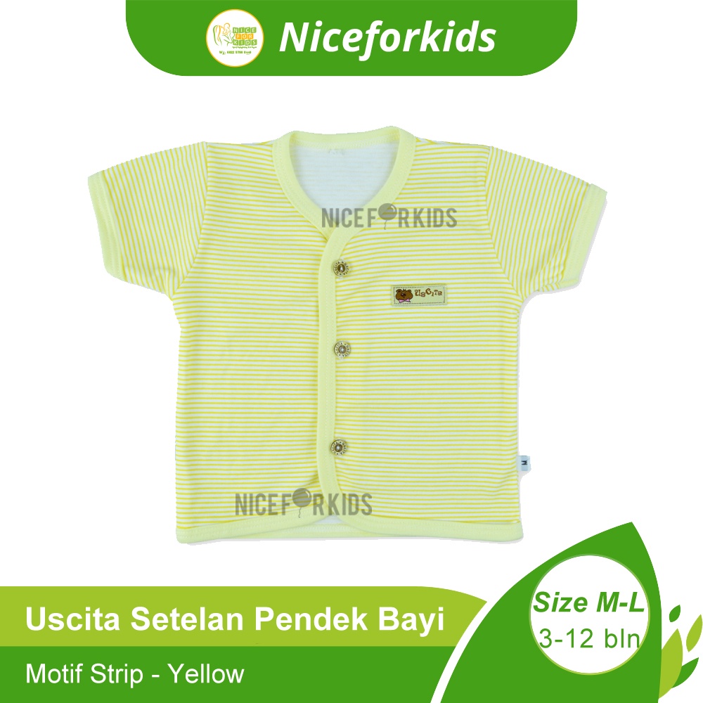 Setelan Pendek Strip Uscita / Setelan Kaos Anak