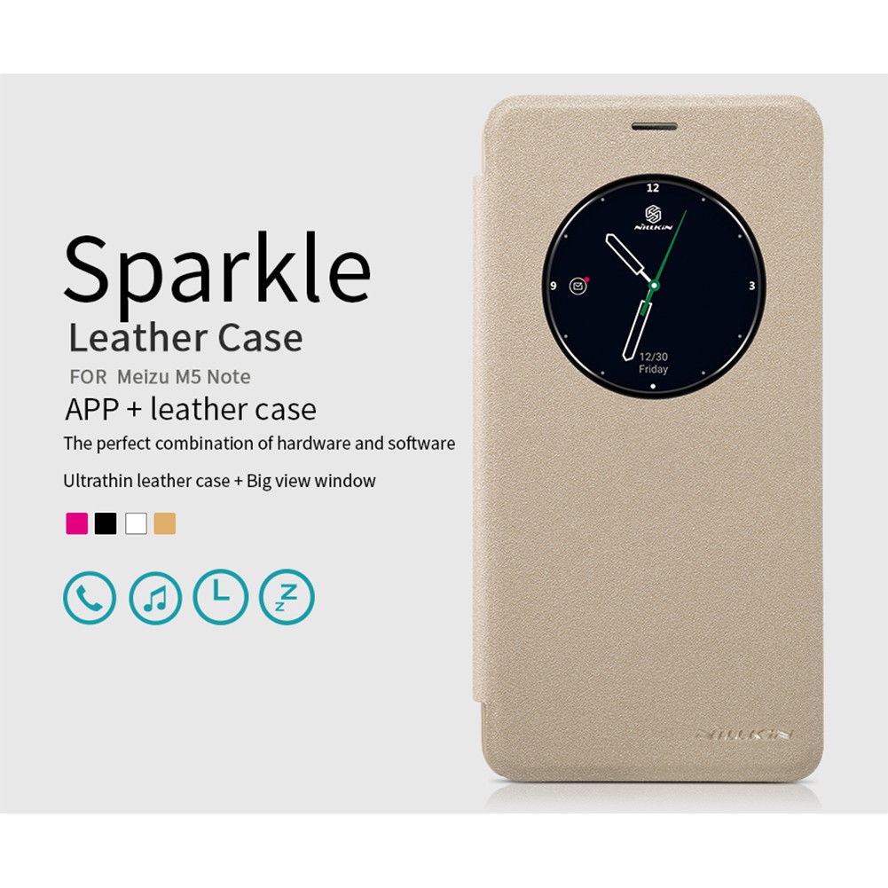 Nillkin Flip Case (Sparkle Leather Case) - Meizu M5 Note Pink