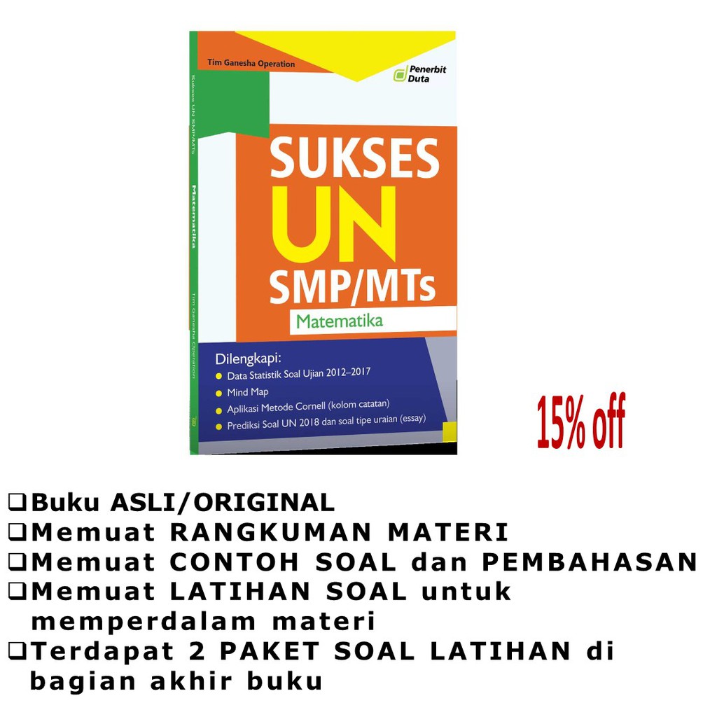Buku Soal Un Matematika Smp Shopee Indonesia
