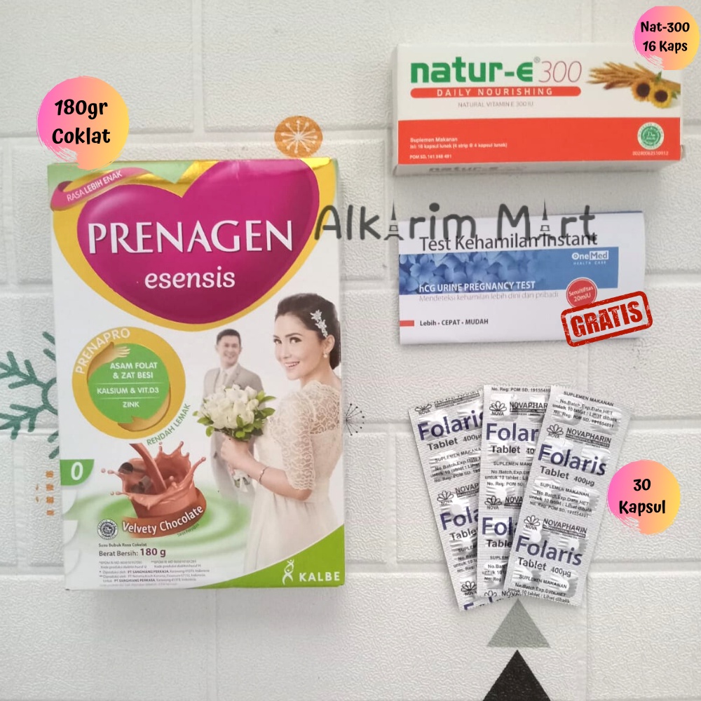 Paket C Nutrisi PROMIL KECIL // Prenagen 180 gr , Folaris, Natur e 300// GRATIS Tes Kehamilan 1 Pcs